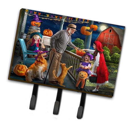 Carolines Treasures 6 x 2 x 9 in. Halloween At Grandpas Golden Retriever Leash or Key Holder PTW2072TH68